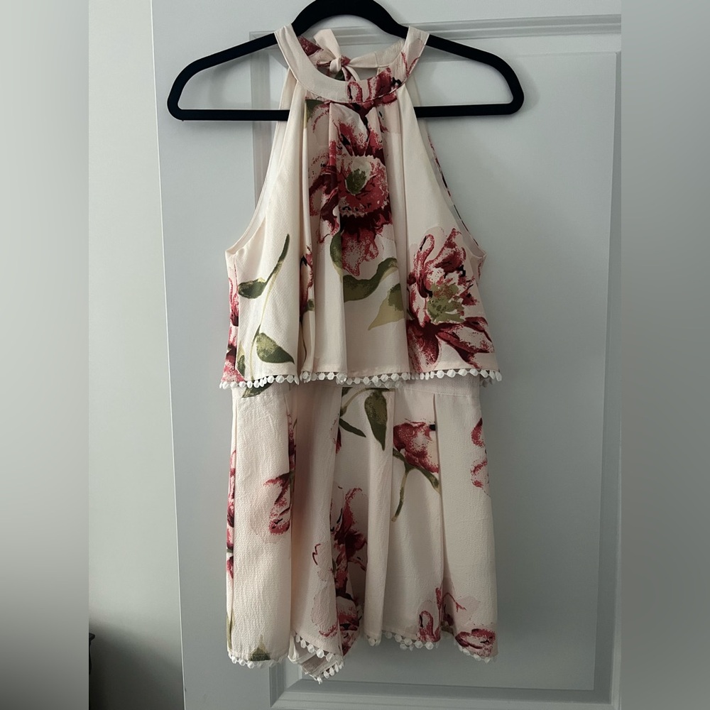 Floral Halter Romper